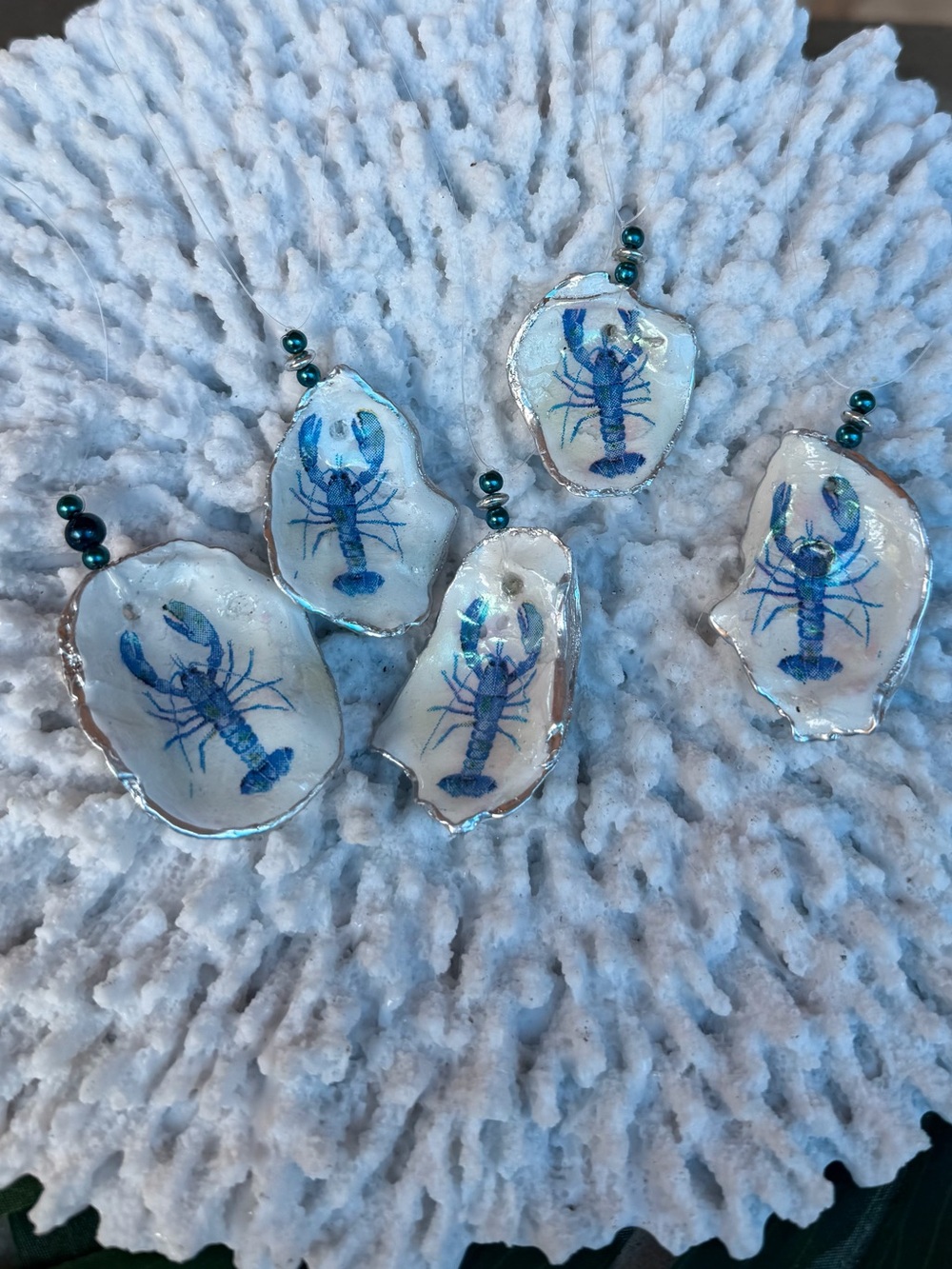 Blue Lobster Oyster Shell